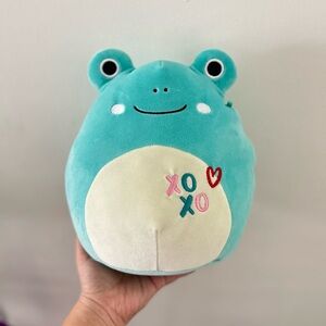 Squishmallows Teal and Cream Frog Plush